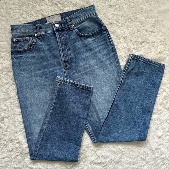 Everlane Jeans The 90's Cheeky 100% Organic Cotton Straight Leg Blue Regular 26 - Picture 1 of 11